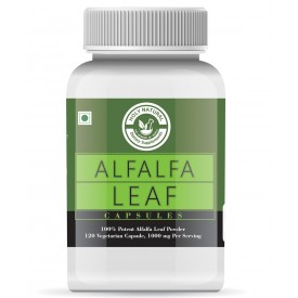 Alfalfa Leaf Powder Capsules 120 Caps for Energy, Stamina & Immunity.