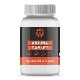 Arjuna Tablet – 1000mg Per Serving, 120 Tablet, 100% Pure and Natural – Dietary Supplement 
