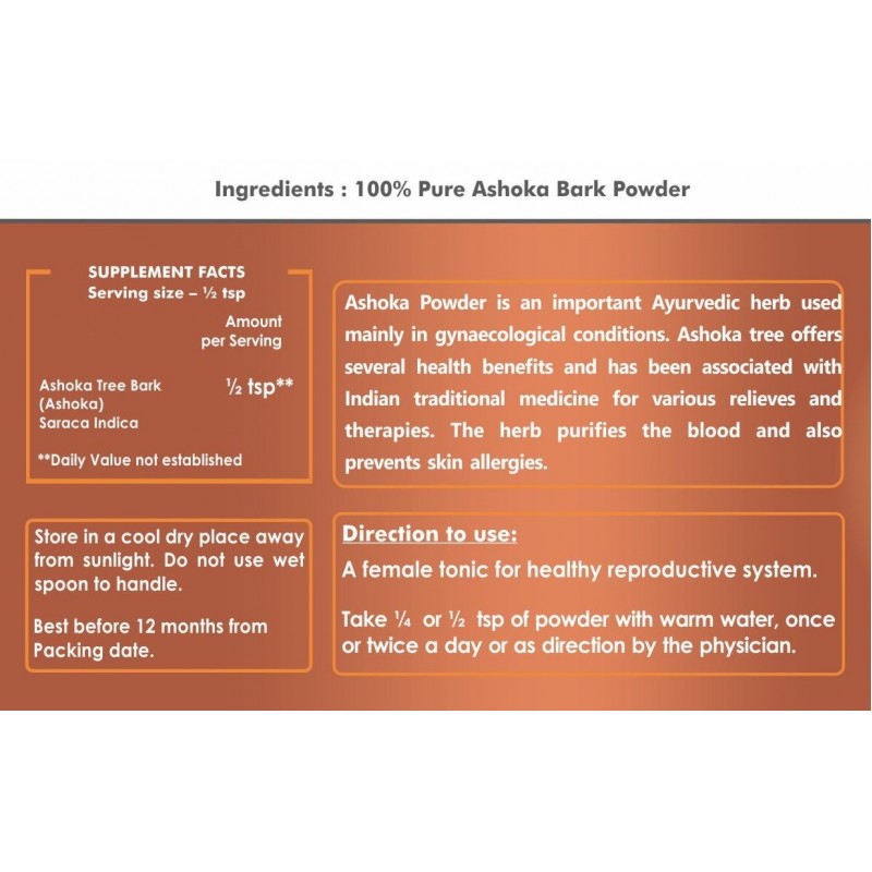 Ashoka Bark Powder Holy Natural