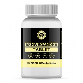 Ashwagandha Tablet – 1000mg Per Serving, 120 Tablet, 100% Pure and Natural – Dietary Supplement 