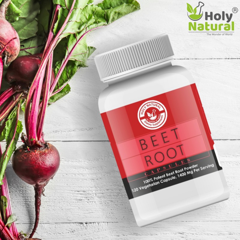 Beetroot Capsule 120 Veggie Capsules Holy Natural