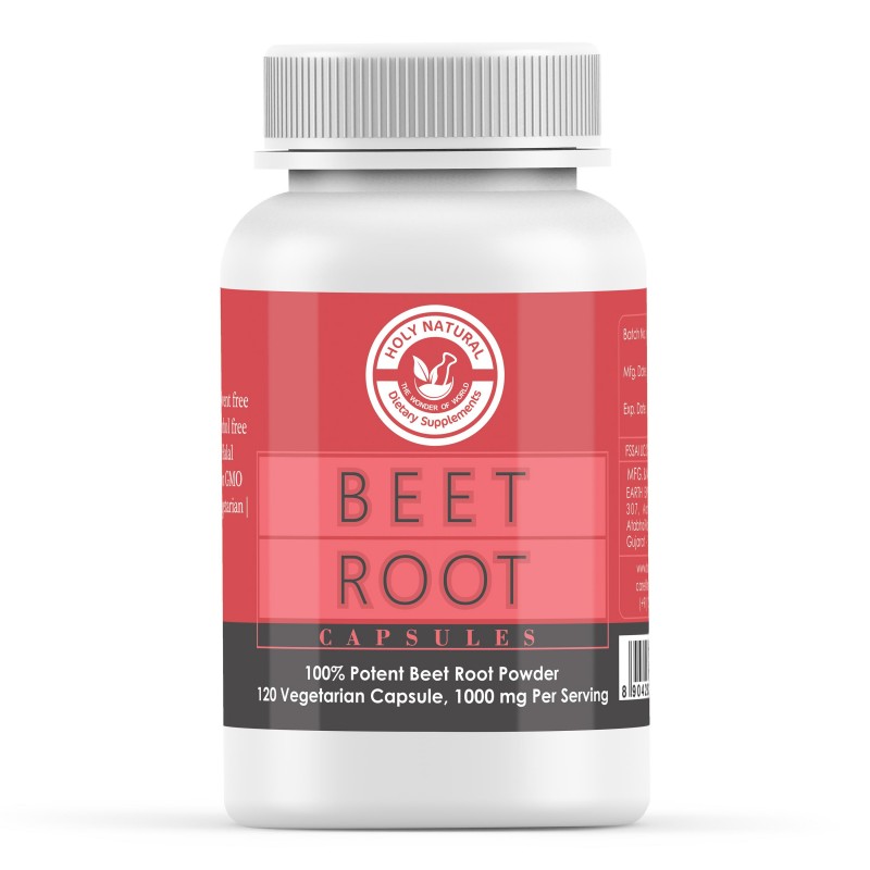 Beetroot Capsule 120 Veggie Capsules Holy Natural