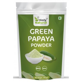 Green Papaya Fruit Powder 250gm, Raw or Kaccha Papaya Powder, Edible Grade, Good Tenderizer | Vegan and Gluten Free 
