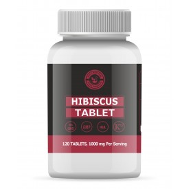 Hibiscus Tablet – 1000mg Per Serving, 120 Tablet, 100% Pure and Natural – Dietary Supplement 