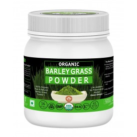 Organic Barley Grass Powder, USDA Certified I 100% Pure & Natural I Nutritionally Complete I Mix Into Smoothies, Juice or Raw Vegetable sauces I RAW, GREENISH LIKE LEAVES, NO PRESERVATIVE, NON GMOl