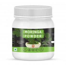 Organic Moringa Leaves Powder, Pure & Natural, Have Excellent Source of Many Vitamins and Mineral I RAW, GREENISH LIKE LEAVES, NO PRESERVATIVE, NON GMO