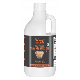 Organic Sesame Seed Oil(1000 ML), Extra Virgin Cold-Pressed, 100% Pure & Natural, No GMO,Untreated and Unrefined Sesame Seed Oil -Grate for Cooking & Flavor Enhancer in Many Cuisines