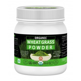Organic Wheat Grass Powder,USDA Certified I 100%Pure&Natural I Nutritional Content of Favorite Green Smoothies I High in chlorophyll I RAW,GREENISH LIKE LEAVES,NO PRESERVATIVE,NON GMO