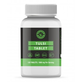 Tulsi Tablet – 1000mg Per Serving, 120 Tablet, 100% Pure and Natural – Dietary Supplement 