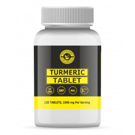 Turmeric Tablet – 1000 mg Per Serving, 120 Tablet, 100% Pure and Natural – Dietary Supplement 